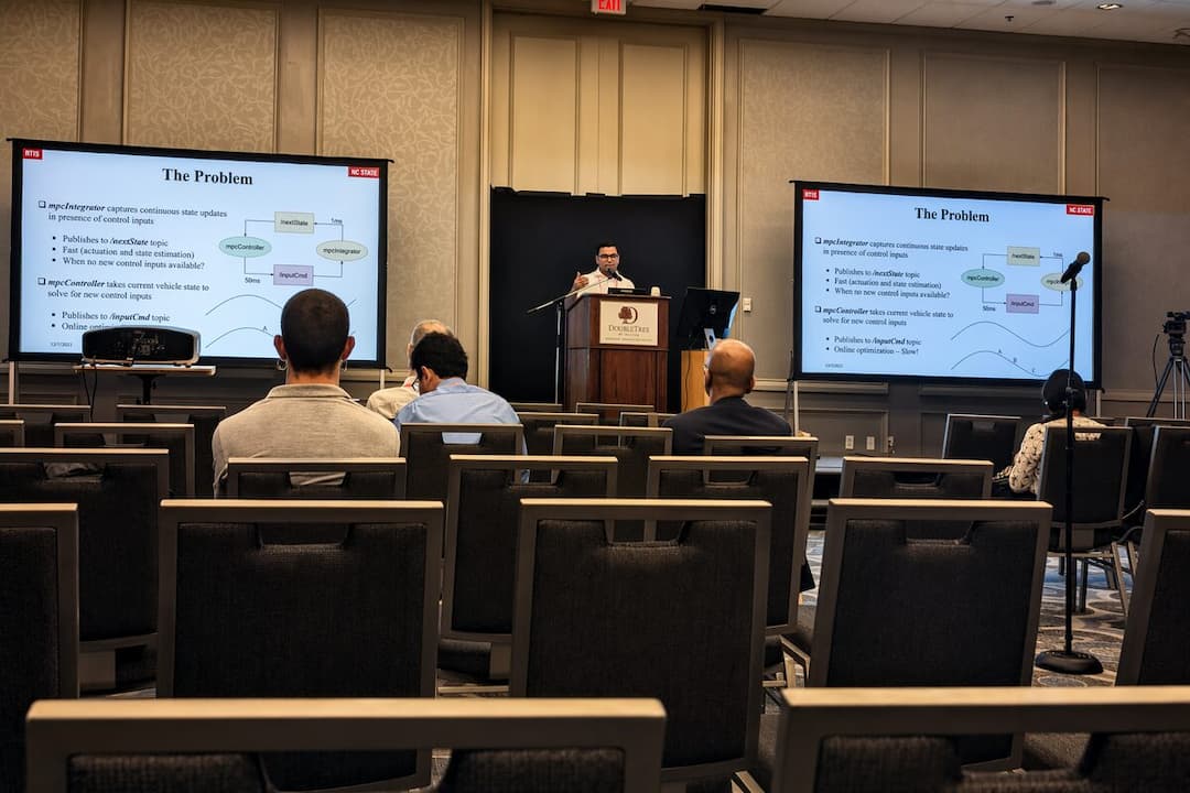 Presenting the F1TENTH real-time performance paper at RTSS 2022